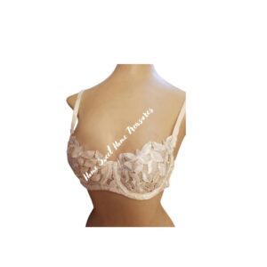 bra lands end nwt white lace underwire